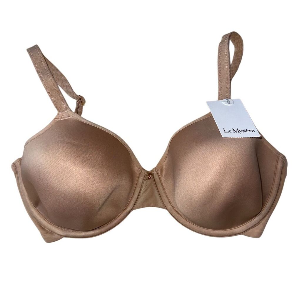 Le Mystère Women's T-Shirt Bra 30DDD Beige Full Coverage Lightly Lined